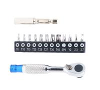 Mini utensile a cricchetto 72 denti per punte cacciavite a croce Torx PH0 PH2 PH