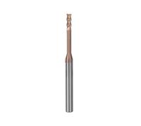 Mini utensile CNC con fresa a candela in microcarburo a collo lungo 2F