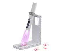 Mini UV Light to Nails, USB Rechargeable Fingernail Lamp, 5.63x4.84x0.91 Inches LCD Display Nail Light with 2 Timing Modes for Manicure Pedicure Studio Salon Road Trip Camping Airplane