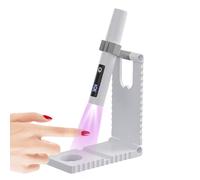 Mini UV Nail Light, USB Rechargeable Lamp, LCD Display Fingernail Dryer, 5.63x4.84x0.91 inches, Timing Mode Setting, Compact Travel-Friendly Design, Ideal for Salon, Camping
