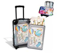 Mini valigetta da viaggio, tesoro per le vacanze di viaggio, regalo mini valigia, confezione regalo per soldi matrimonio, custodia con manico per cellulare, dimensioni: [12,5 x 8 x 4,5 cm]