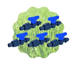 Mini Valvola a Cilindro, Rubinetto con Attacchi Innesto e Manichetta 17 mm, Sistemi e Tubi di irrigazione a Goccia, Nero MADE IN ITALY - Orto Facile (10)