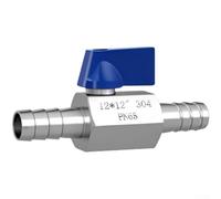 Mini valvola a sfera a doppia pagoda in acciaio inossidabile 304 progettata per l'azionamento idraulico e la forte tenuta, applicabile per tubi dell'acqua e vari collegamenti del tubo flessibile (12mm