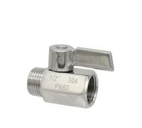 Mini Valvola A Sfera Con Elevata Resistenza Alla Pressione Da 1/2" 3/4" 1"