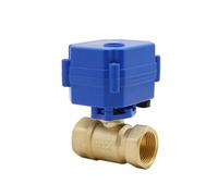 Mini valvola a sfera elettrica a bidirezionale tutto in rame DC12V 24V DN15 DN20 DN25 for il drenaggio irrigazione agricola Adatto a piccoli spazi(DN15,12V_CR04)
