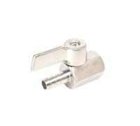 Mini valvola a sfera sanitaria in acciaio inox(1/8",BSP FEMALE_REVERSE HANDLE_12MM)