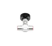 Mini valvola a spillo for aria da 3000 PSI in acciaio inossidabile, attacco gas NPT femmina, attacco on/off 1/8", 1/4", 3/8", 1/2", 3/4"(3/8")