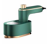 Mini vaporizzatore per indumenti pieghevole, compatto e portatile, con cuscinetto termico, adatto a casa, viaggi di lavoro, viaggi, ecc. (green)
