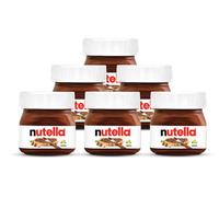 Mini Vasetto da 25gr - Confezione da 6 Pezzi per Nutella da ogni ricorrenza (Battesimi, Comunioni, Compleanni, Confettate)
