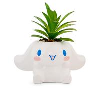 Mini vaso in ceramica Sanrio Cinnamoroll da 3 pollici con succulente artificiali
