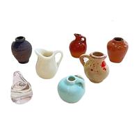 Mini Vaso in Ceramica - Vaso Magnetico per Frigorifero | Vasi Magnetici Di Bud | Piccole Piante Rifracted Semees | 8 Pezzi Di Frigorifero in Ceramica, Adesivi Dou
