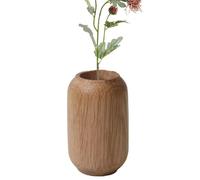 Mini vaso in legno - Ornamento da tavolo in quercia bianca naturale, portafiori fatto a mano con finitura a grana liscia, accento decorativo per, styling per la casa, tavoli per le vacanze |