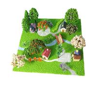Mini vegetazione miniatura della polvere dell'erba del modello del paesaggio per il paesaggio della città