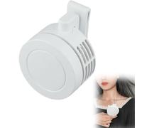 Mini Ventilatore a Clip, Mini Ventilatore Portatile Silenzioso Senza Pale con Clip per Cintura, MiniVentilatore USB, Rotazione di 360 Gradi, per Scrivania Ufficio, Viaggiare, Esterni (Bianco)