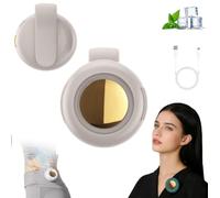 Mini ventilatore a clip senza pale con rotazione a 360°, ventilatore portatile ricaricabile USB-C per collo e dimensione, 3 velocità ventilatore portatile senza pale a clip per camicia, ufficio