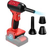 Mini ventilatore a getto turbo per Einhell batteria da 18 V, mini ventilatore a 4 velocità, ventilatore industriale, per pulizia, asciugacapelli, auto, campeggio (senza batteria)