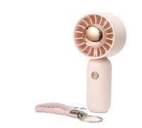 Mini Ventilatore a Mano Silenzioso, Ventilatore portatile da tavolo con batteria a lunga durata, mini supporto for piccolo ventilatore, e potente elettrico vento forte(B-Charge)