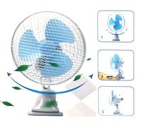 MINI VENTILATORE A PINZA OSCILLANTE 220V 230V SCRIVANIA TAVOLO CASA UFFICIO [EEK: A+++]