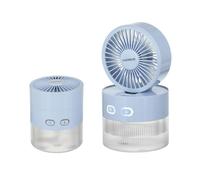 Mini ventilatore con nebulizzatore blu