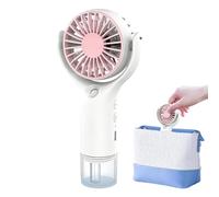 Mini ventilatore con nebulizzatore, ricarica USB, ventilatore a spruzzo con 3 velocità, ventilatore portatile da viaggio, per patio, spiaggia, viaggi, campeggio, cortile, sport, ufficio