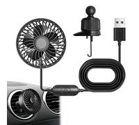 Mini Ventilatore da Automobile,3 Velocità Portatile Plug and Play Rinfrescante d'aria - 5V Ventilatori di Raffreddamento per Auto,Veicoli Camion Barca Carrello di Golf Aereo Aeroplano Camper Camion RV
