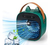Mini ventilatore da scrivania condizionatore d'aria raffreddamento ricaricabile [EEK: A]