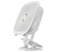 Mini ventilatore da scrivania - Ventilatore da tavolo USB multifunzionale con clip | Mini ventilatore con porta USB a luce LED per luce notturna da tavolo, cucina, letto, camera da letto, lampada da s