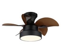 Mini Ventilatore da Soffitto con Luce LED Telecomando Timer Kari 58cm DC Vent...