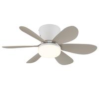 Mini ventilatore da soffitto con ventola dimmer LED e telecomando Delores San... [EEK: E]