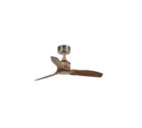 Faro Just Fan Ventilatore da soffitto con telecomando 9W Oro/Legno