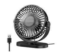 Mini Ventilatore Da Tavolo USB Ventola Collegamento Portatile Ufficio Ventole Di Raffreddamento Silenziose Regolazione A Tre Velocità Adatta For L'ufficio Domestico Vento Forte(Black)