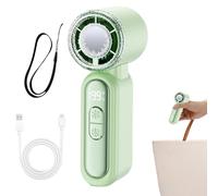 Mini ventilatore elettrico forte, cavo incluso | Ventilatore portatile che soffia per picnic scuola viaggio spiaggia dormitorio studenti ragazzi ragazze adolescenti