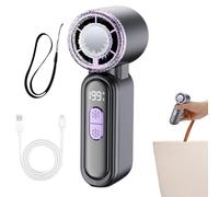 Mini ventilatore elettrico ricaricabile LED Display Appliance | Ventilatore portatile a 199 velocità per studenti, ragazzi, ragazze, adolescenti, adulti, viaggi estivi, pendolari, spiaggia