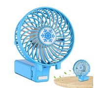 Mini ventilatore manuale - Ventilatore personale portatile a 3 velocità | Ventilatore personale ricaricabile | Ventilatore portatile intelligente alimentato a batteria | Ventaglio pieghevole Voy