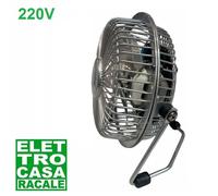Mini Ventilatore Moderno a Corrente 220V con la spina da Tavolo Piccolo per Casa