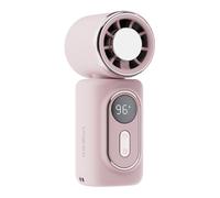 Mini Ventilatore Portatile 3-in-1 con Clip, Batteria Ricaricabile da 3000mAh, Mini Ventilatore a Clip con 5 Velocità e Display a LED, Turbo Silenzioso per Viaggi, Attività all'Aperto, Ufficio