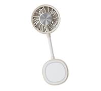 Mini ventilatore portatile | 360 gradi di rotazione regolabile | White, Beige, Green | Personal Electric Cooler | Ricaricabile Handheld Device | Forte Magnetic Base Clip | For Summer Outdoor Camping
