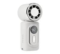 Mini ventilatore portatile a clip, 3000 mAh, 5 velocità, con display a LED, adatto per esterni, viaggi, ufficio, perfetto per gli appassionati di attività all'aperto, impiegati e viaggiatori