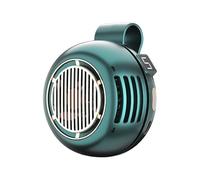 Mini ventilatore portatile a clip, 6,4 x 4 cm, display digitale silenzioso a 5 velocità, dispositivo di raffreddamento ad aria personale compatto | Mani libere, collo vita, attacco per scrivania