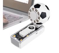 Mini ventilatore portatile, a forma di calcio, 3 velocità, ventilatore di raffreddamento, per viaggi, spettatori, stadio, concerti, campeggio, spiaggia, picnic, escursioni e dormitorio