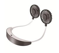 Mini Ventilatore Portatile Appeso al Collo, Ventilatore Portatile Mini Ventilatore USB Ventilatore Personale a Mano Libera Appeso al Collo Sport-Arancione (Arancione)