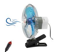 MINI VENTILATORE PORTATILE AUTO CAMPER CAMION DA VIAGGIO 12V 15W ACCENDISIGARI