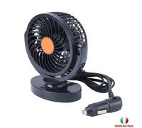 MINI VENTILATORE PORTATILE AUTO CAMPER CAMION DA VIAGGIO 12V 6W ACCENDISIGARI