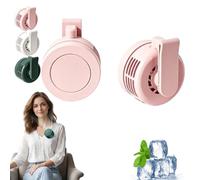 Mini Ventilatore Portatile Con Clip Aggiornamento 2026 - Ultra-Silenzioso, Senza Pale, Ricaricabile Via Usb - Ideale Per l'Ufficio, i Viaggi e l'Aria Aperta (1, Rosa)
