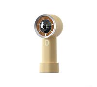 Mini ventilatore portatile con display digitale per lo stato della batteria, 100 livelli di regolazione del vento, ricaricabile da tipo C, motore brushless con tecnologia di riduzione del rumore