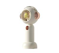 Mini Ventilatore Portatile Con Spray Ventilatori Portatili Ricaricabili Tramite USB Turbina Da Campeggio All'aperto Tavolo Piccola Anatra Gialla Flusso D’aria Comfort Brezza Rinfrescante(White)