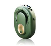 Mini ventilatore portatile da appendere al collo, per ciglia/scrivania/clip on/vita, ricaricabile tramite USB, 5 velocità regolabili, forte flusso d'aria, 3500 mA, per scrivania, viaggi, ufficio