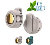 Mini ventilatore portatile da collo con ricarica USB, ventola di raffreddamento personale a 3 velocità per vestiti, ufficio e all'aperto, design senza lama a mani libere, ideale per viaggi e gabbie