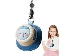 Mini ventilatore portatile da collo, estivo con tre modalità di velocità, accessorio da viaggio con design a mani libere, dispositivo di raffreddamento leggero, collo indossabile per attività