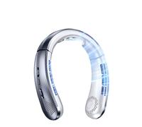 Mini ventilatore portatile da collo, ricaricabile tramite USB, con motore attivo a cancellazione del rumore, regolazione a rulli infiniti, adatto per sport, uso interno ed esterno